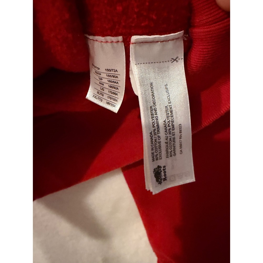 Roots Canada Collection Red Beaver Logo Pullover Hoodie Sweatshirt Small S/P - Picture 5 of 11